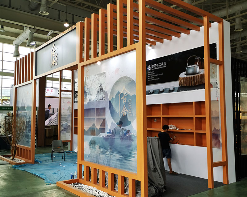 石材展搭建